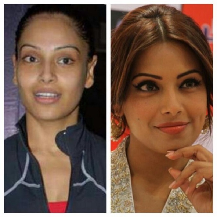 25 Hot Bollywood Actresses With And Without Make Up