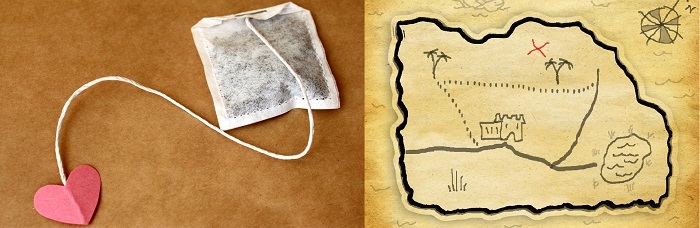 Photo Credit http://www.tested.com/science/weird/451668-dispelling-myth-tea-bag-dipping/ https://treasurehuntdesign.com/how-to-make-a-treasure-map/