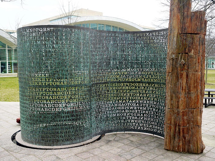 Photo Credit http://www.wired.com/2014/11/second-kryptos-clue/