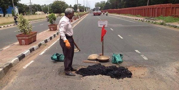Photo Credit http://post.jagran.com/meet-gangadhara-tilak-katnam-a-retired-railway-employee-who-repairs-potholes-with-his-pension-1433410900