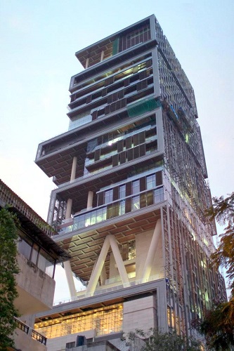 Photo Credit  https://www.wikiwand.com/en/Antilia_(building)
