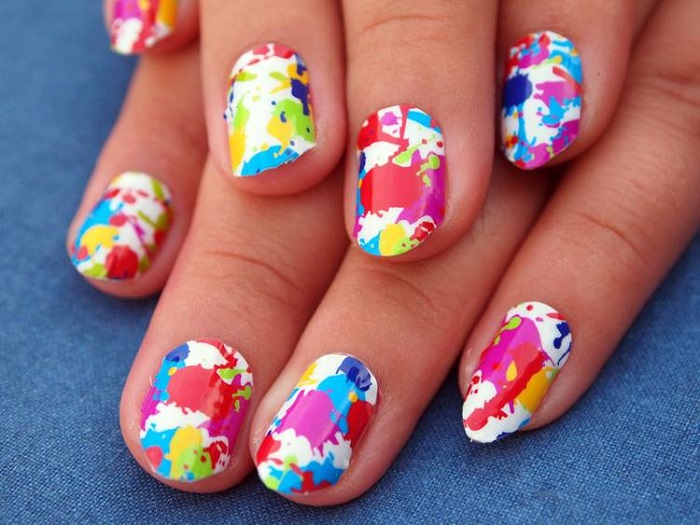 Photo Credit http://stuffpoint.com/nails/image/264806/splatter-paint-nails-picture/